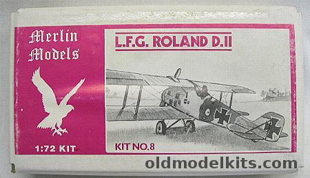 Merlin Models 1/72 L.F.G. Roland D-II - (LFG D.II), 8 plastic model kit